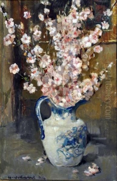 Vaso Con Fiori Oil Painting by Gennaro Villani