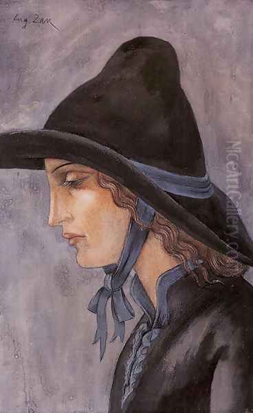 Head of a Woman II Oil Painting by Eugene Zak