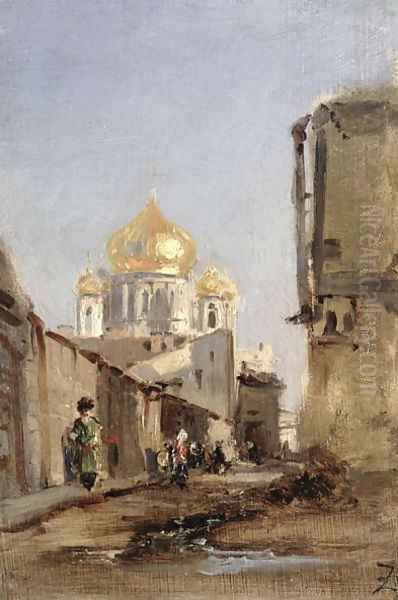 Study of Tobolsk, 1842 Oil Painting by Felix Ziem