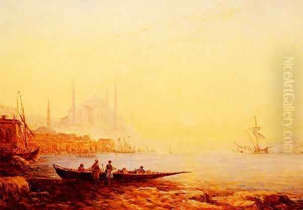 Constantinople Oil Painting by Felix Ziem