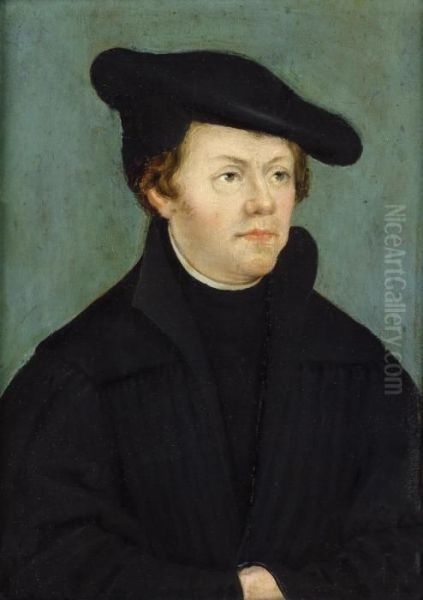 Martin Luther Und Katharina Von Bora by Lucas The Elder Cranach