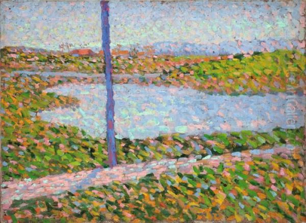 Landschaft Mit See Oil Painting by Alexei Jawlensky