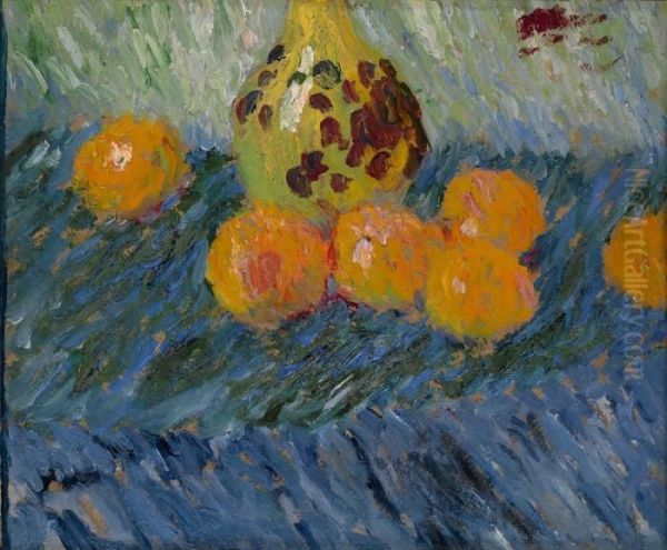 Stillleben Mit Orangen (still Life With Oranges) Oil Painting by Alexei Jawlensky