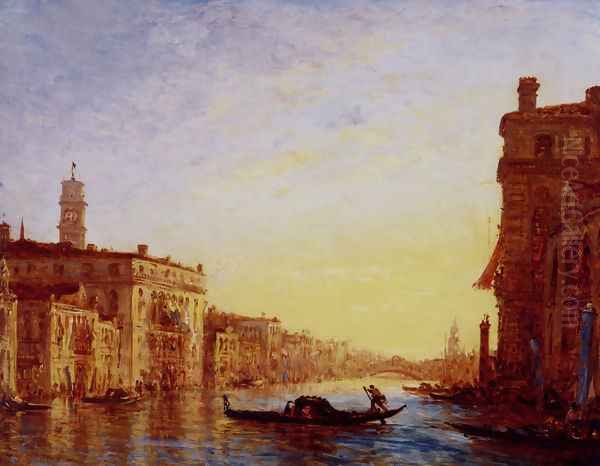 The Grand Canal, Venice Oil Painting by Felix Ziem