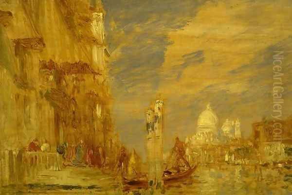 Palazzo Cavalli in Venice Oil Painting by Felix Ziem