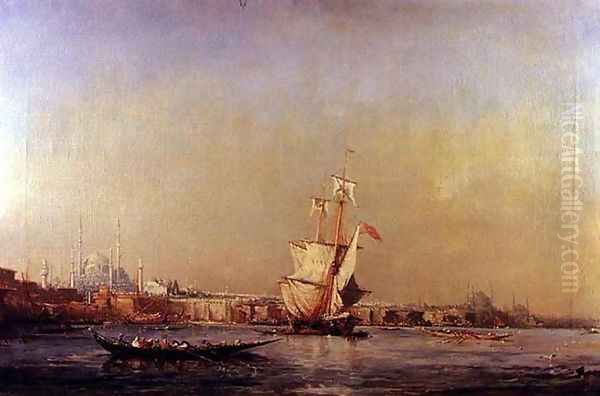 View of Constantinople Oil Painting by Felix Ziem