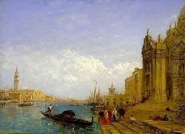 Venetian Scene 2 Oil Painting by Felix Ziem