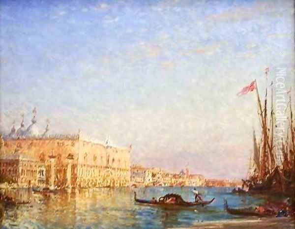 The Grand Canal in Venice Oil Painting by Felix Ziem