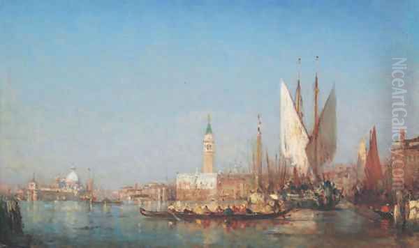 Le Grand Canal à Venise Oil Painting by Felix Ziem