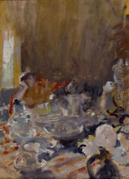 Afternoon Tea Oil Painting by Jean-Edouard Vuillard