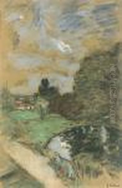 Ciel D'orage Oil Painting by Jean-Edouard Vuillard