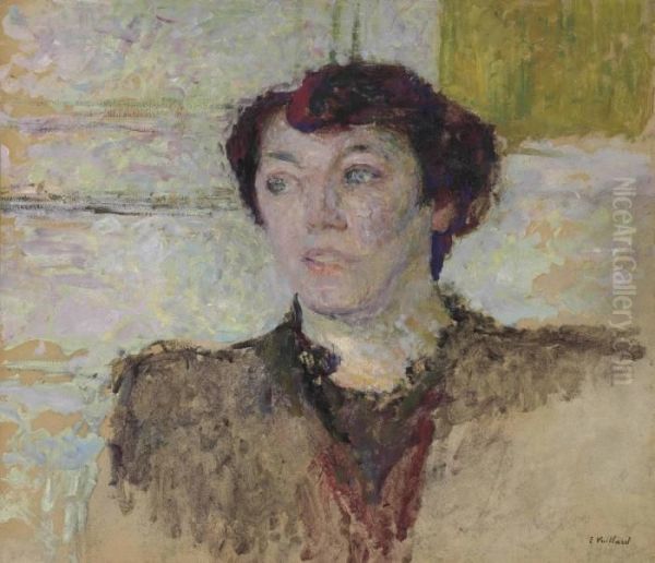 Visage De Femme Oil Painting by Jean-Edouard Vuillard