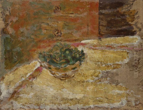 Coupe De Fruits Sur Une Table Oil Painting by Jean-Edouard Vuillard