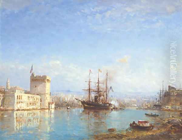 Le port de Marseille 2 Oil Painting by Felix Ziem