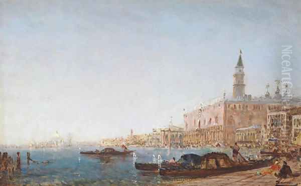 The Doge's Palace, Venice Oil Painting by Felix Ziem