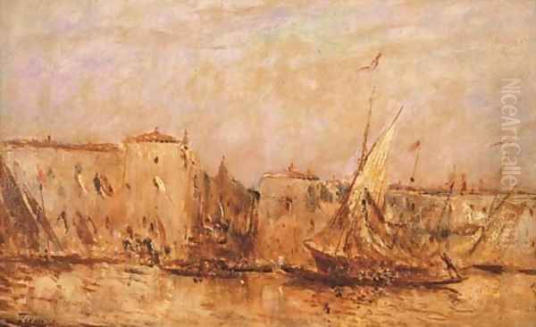 Vue de Venise Oil Painting by Felix Ziem