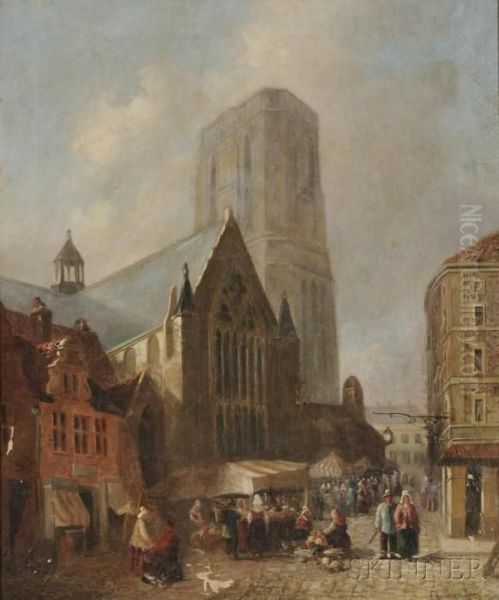 Market Square by John Cheltenham Wake