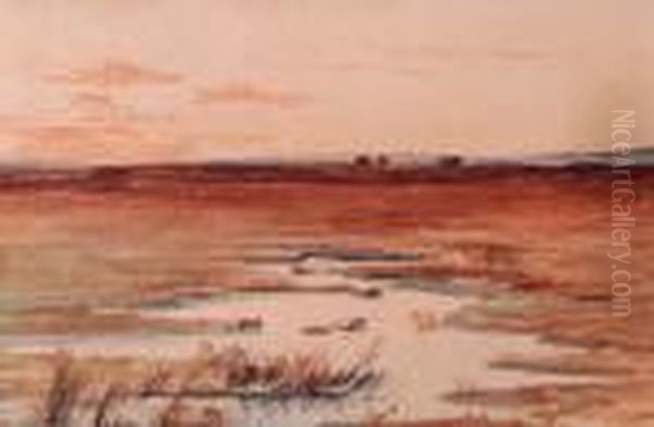 Wetland Oil Painting by Anton Waldhauser