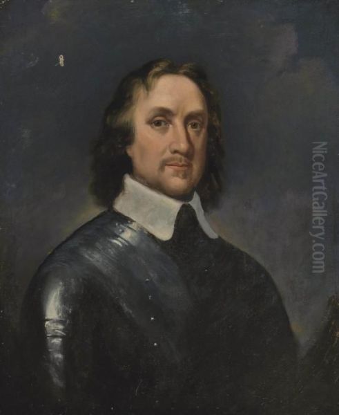 Portrait Of Oliver Cromwell Oil Painting by Robert Walker