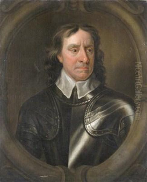 Portrait Of Oliver Cromwell Oil Painting by Robert Walker