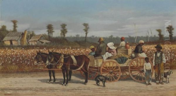 Cotton Pickers Oil Painting by William Aiken Walker