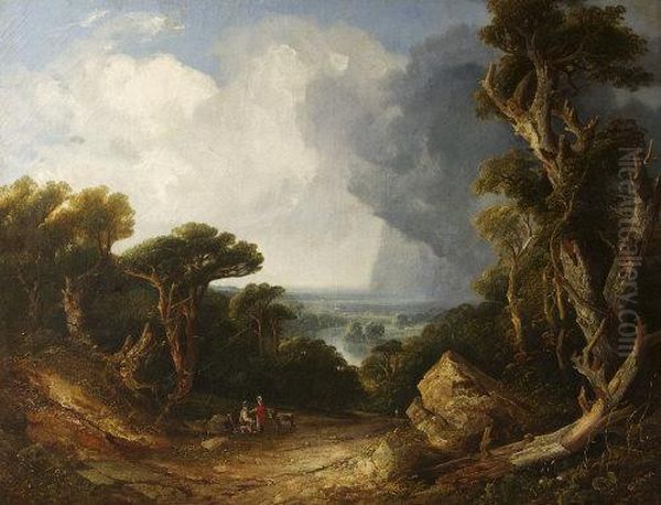 A View On The Boyne Oil Painting by William Guy Wall