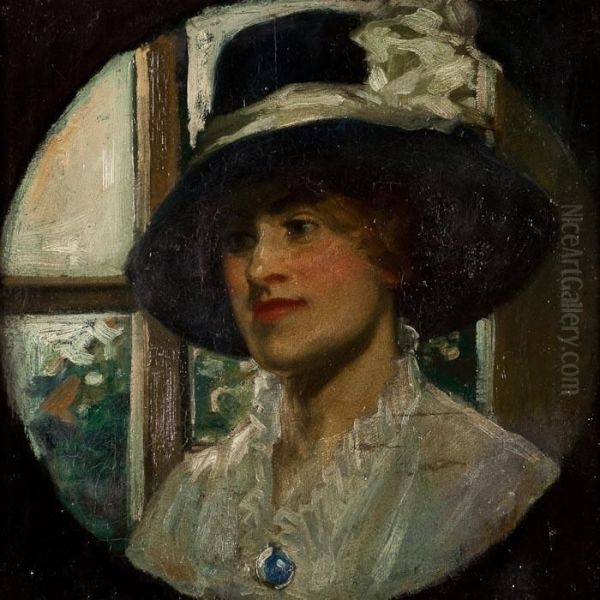 The Sunday Hat Oil Painting by Edward Arthur Walton