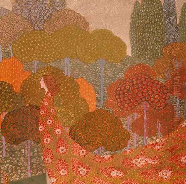 Spring, c.1911 Oil Painting by Vittorio Zecchin