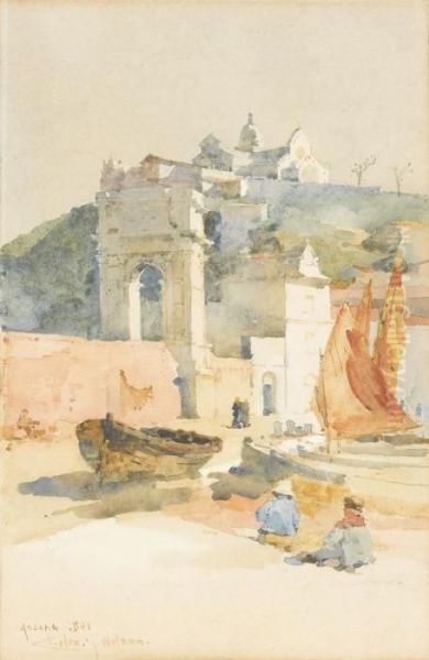 Ancona Oil Painting by Charles John Watson