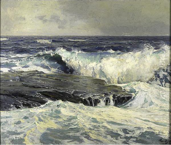 Seascape Oil Painting by Frederick Judd Waugh