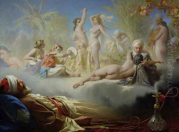 The Dream of the Believer, c.1870 Oil Painting by Achille Zo