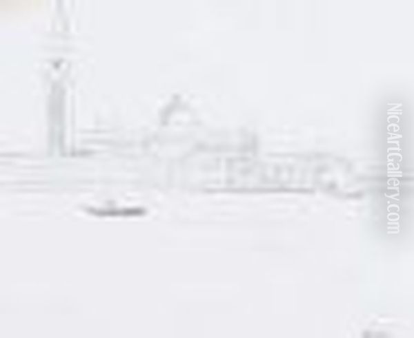 Kosciol San Giorgio Maggiore W Wenecji Oil Painting by Wojciech Weiss