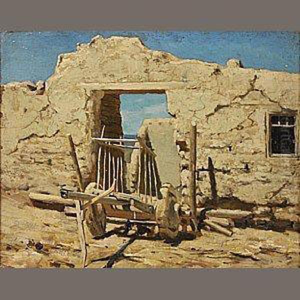 Adobe Ruins, New Mexico Oil Painting by Thaddeus Welch