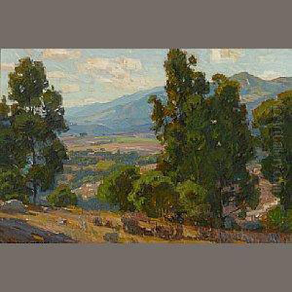 A Vista Of California (la Canada) Oil Painting by William Wendt