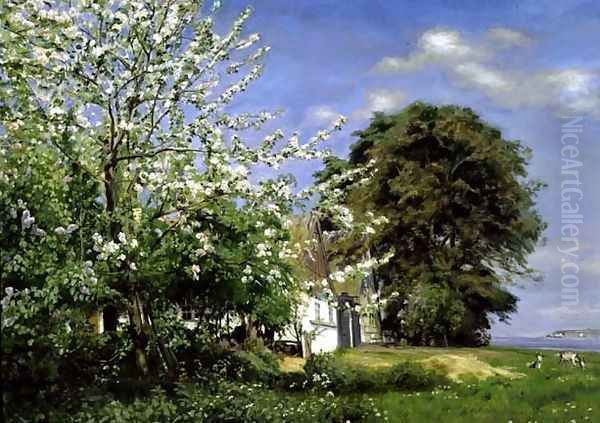 Spring Blossom, 1908 Oil Painting by Christian Zacho