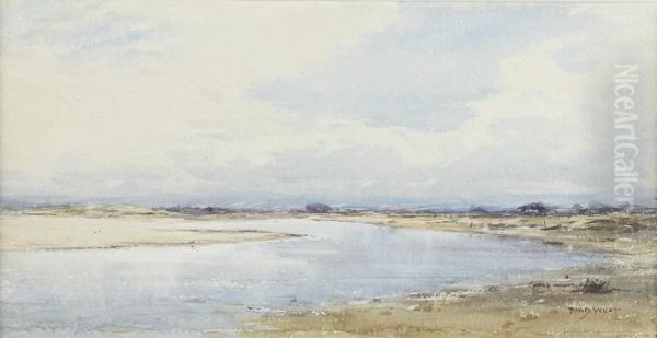 On The Estuary Oil Painting by David West