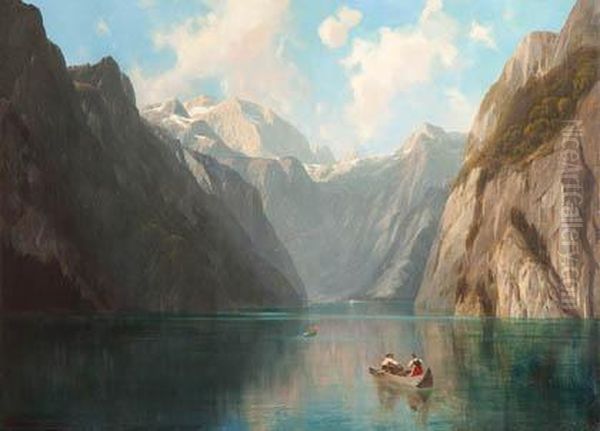 Remando En El Lago Oil Painting by Willibald Wex