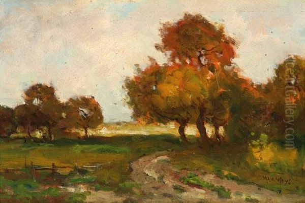 Springtime In The Woods Oil Painting by Max Weyl