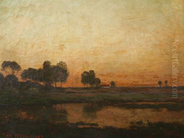 On The Potomac Flats, Dc Oil Painting by Max Weyl