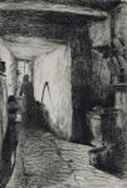 The Kitchen, From Twelve Etchings From Nature Oil Painting by James Abbott McNeill Whistler