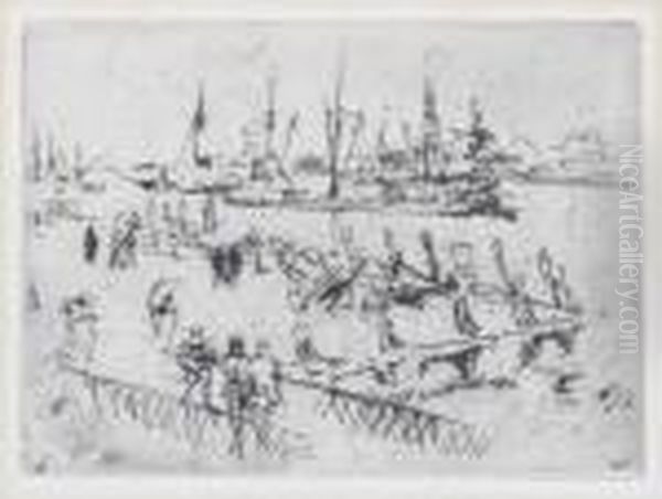 Little Dordrecht Oil Painting by James Abbott McNeill Whistler