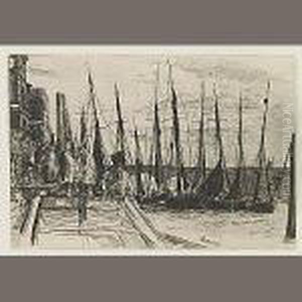 Billingsgate Oil Painting by James Abbott McNeill Whistler