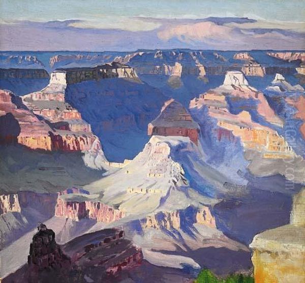 Grand Canyon Oil Painting by Gunnar M. Widforss