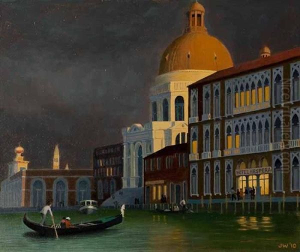 Grand Canal, Venice Oil Painting by John Carleton Wiggins