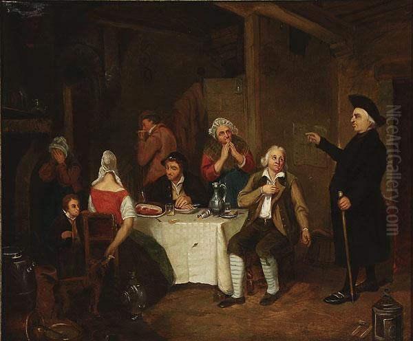 The Poacher Denounced Oil Painting by Sir David Wilkie