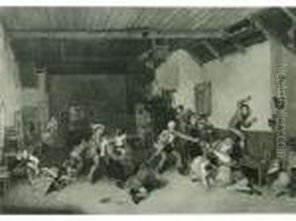 Blind-man's Buff Oil Painting by Sir David Wilkie