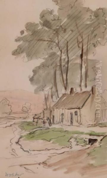 Cottage On The Dodder Oil Painting by Alexander Williams