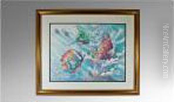 Tropical Fish Vii Oil Painting by Richard Williams