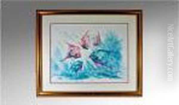 Tropical Fish 8 Oil Painting by Richard Williams