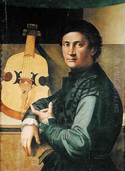 The Viola Player Oil Painting by Paolo Zacchia